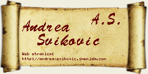 Andrea Šviković vizit kartica